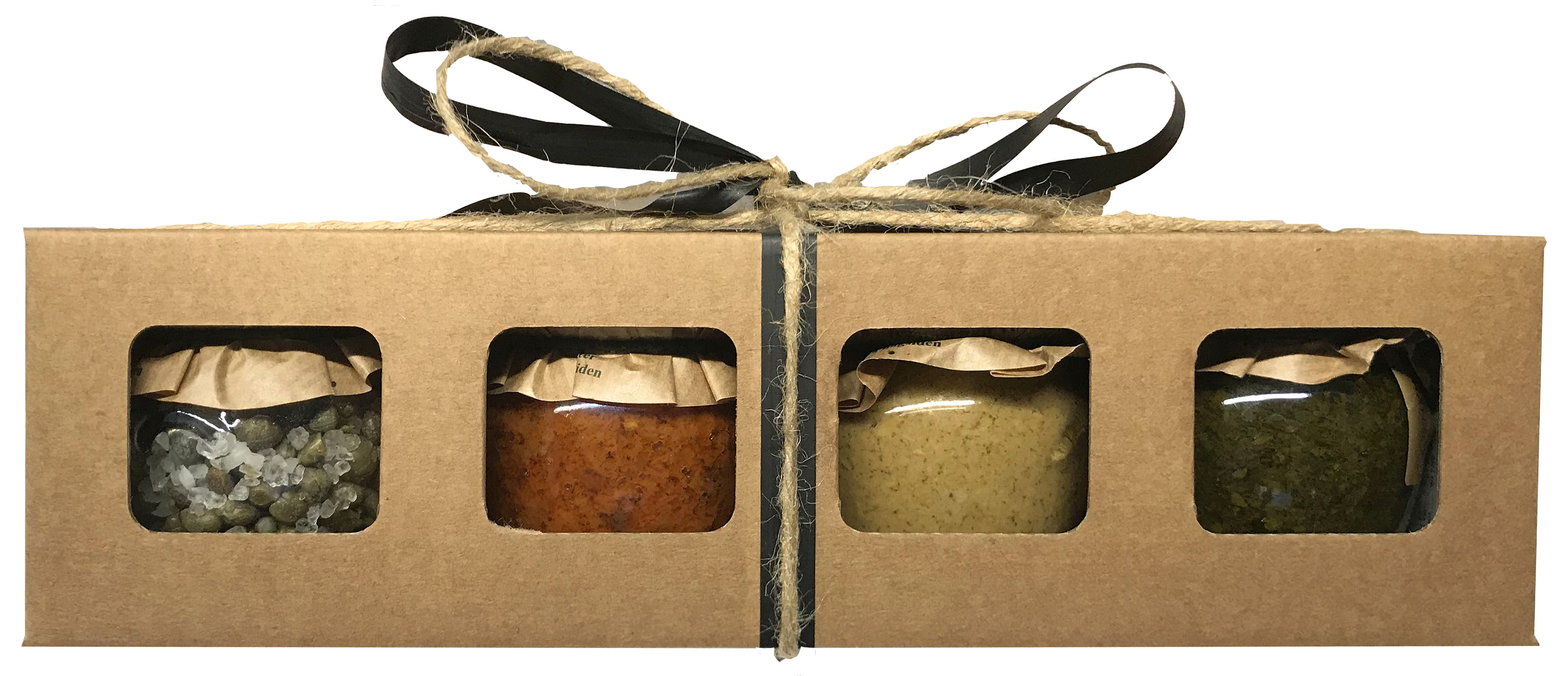 Del Mastro Gave Fire små glas delikate Del Mastro produkter i fin