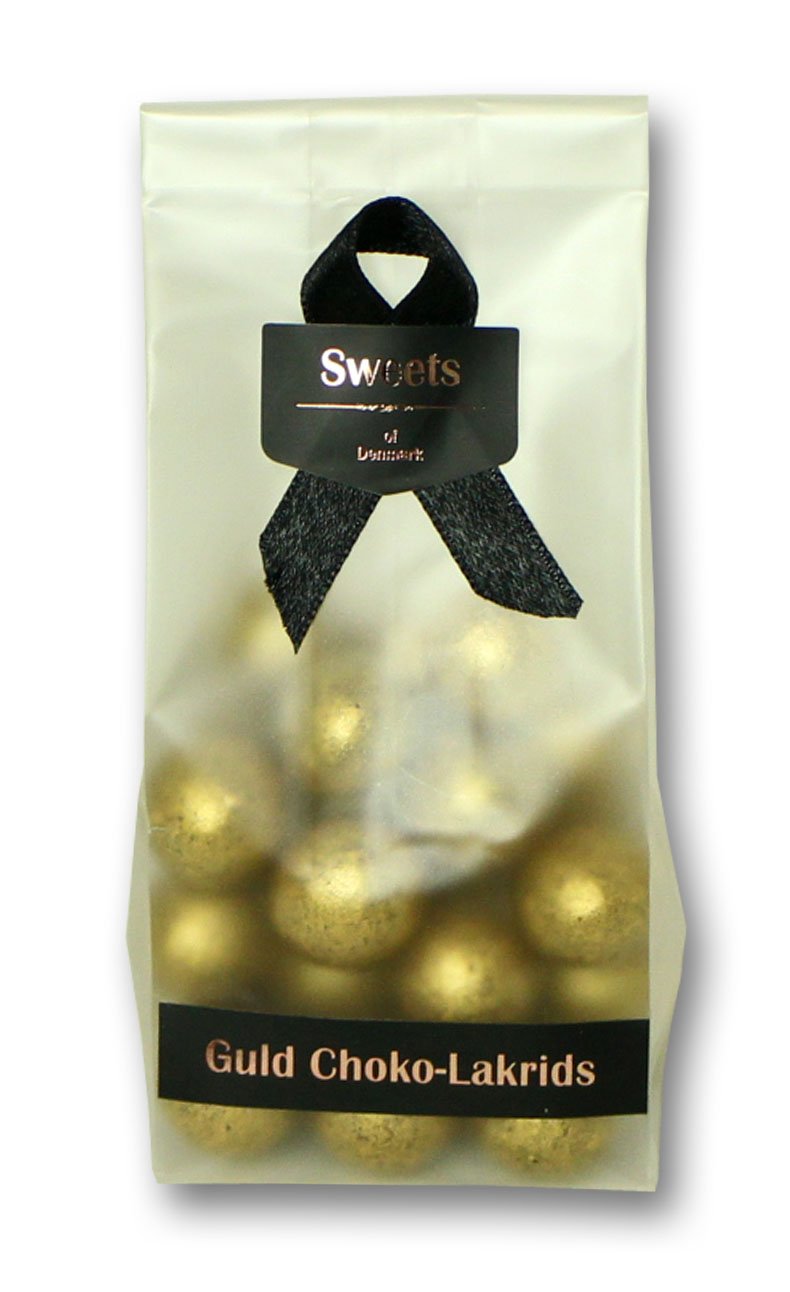 Sweets of Denmark Guld Choko-Lakrids i pose | Lakrids med overtræk af ...