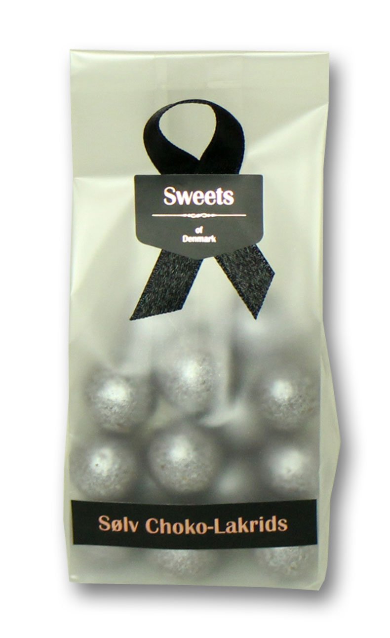 Sweets of Denmark Sølv Choko-Lakrids i pose | Sølvfarvede ...